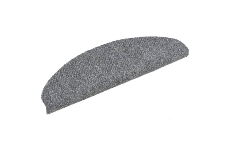 Selvklebende trappematter 5 stk 65x21x4 cm nålestempel - Grå - Tekstiler - Tepper & Matter - Spesialmatte - Trappetepper