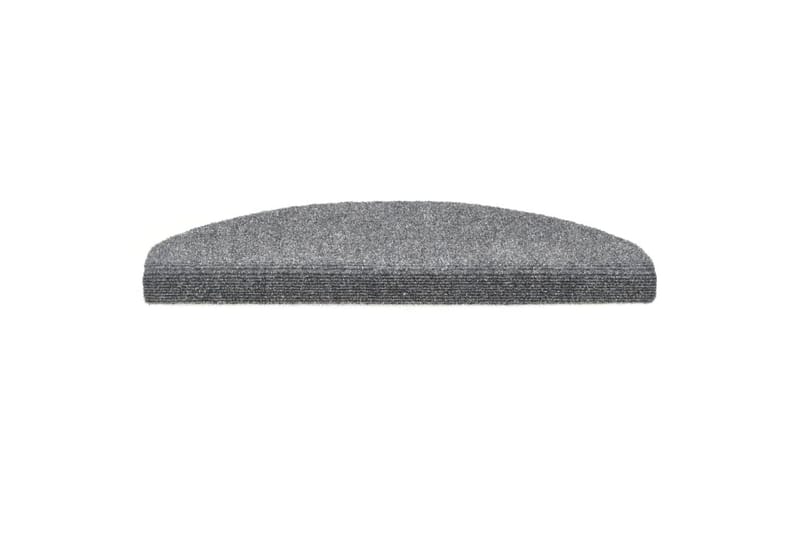 Selvklebende trappematter 5 stk 65x21x4 cm nålestempel - Grå - Tekstiler - Tepper & Matter - Spesialmatte - Trappetepper