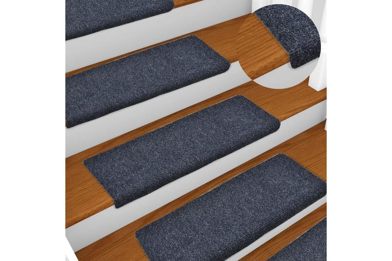 Selvklebende trappematter 5 stk 65x25 cm nålestempel - Antrasittgrå - Tekstiler - Tepper & Matter - Spesialmatte - Trappetepper