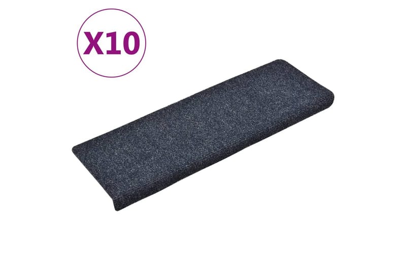 Selvklebende trappematter 5 stk 65x25 cm nålestempel - Antrasittgrå - Tekstiler - Tepper & Matter - Spesialmatte - Trappetepper