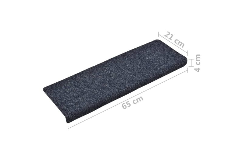 Selvklebende trappematter 5 stk 65x25 cm nålestempel - Antrasittgrå - Tekstiler - Tepper & Matter - Spesialmatte - Trappetepper