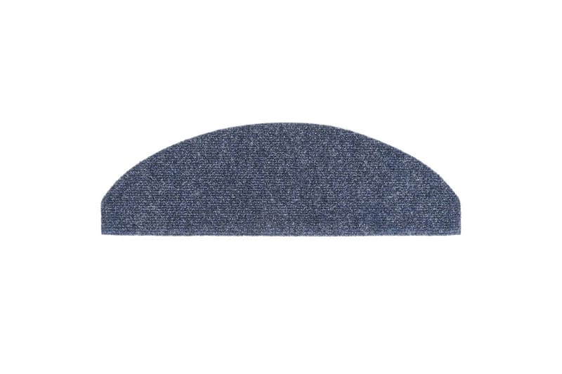 Selvklebende trappematter 5 stk blå 65x21x4 cm nålestempel - Blå - Tekstiler - Tepper & Matter - Spesialmatte - Trappetepper