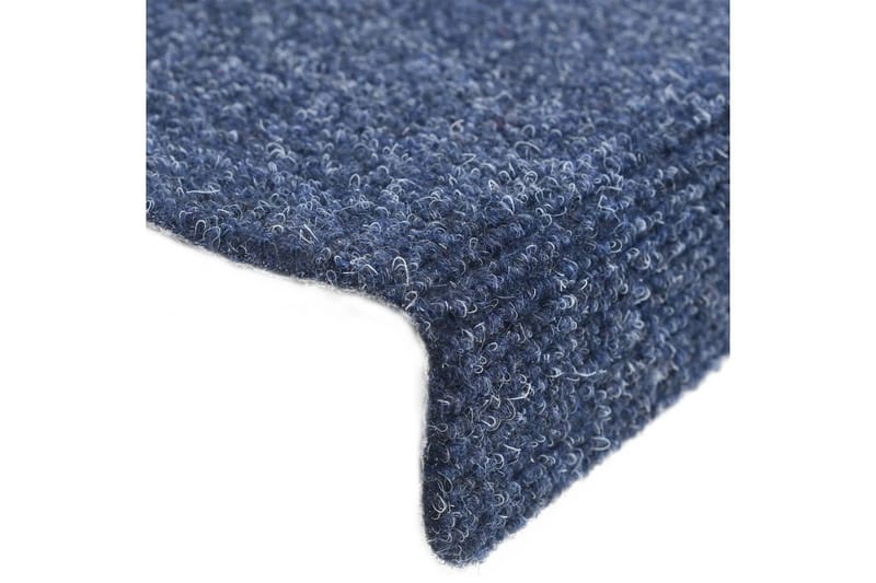Selvklebende trappematter 5 stk blå 65x21x4 cm nålestempel - Blå - Tekstiler - Tepper & Matter - Spesialmatte - Trappetepper