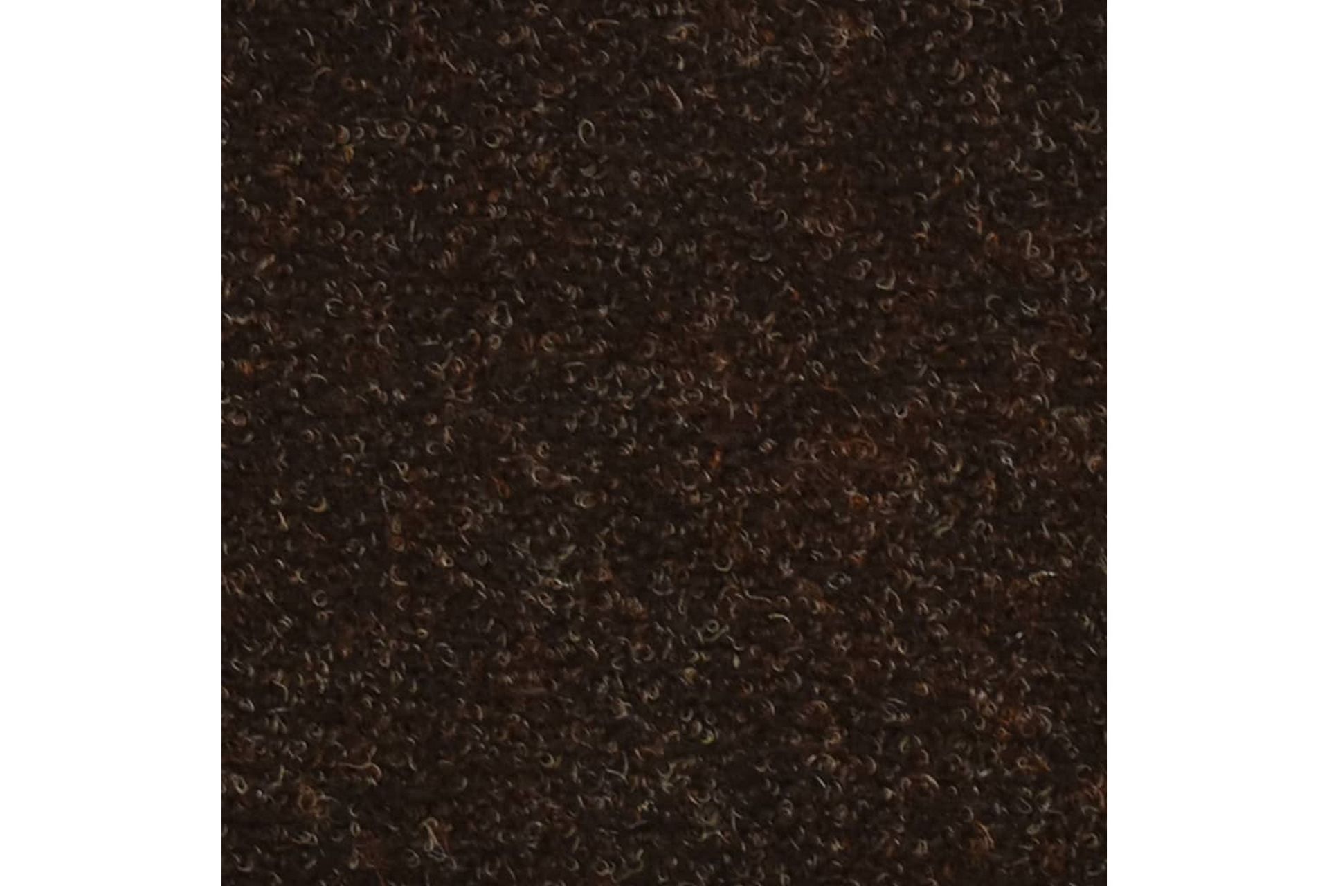 Selvklebende trappematter 5 stk brun 56x17x3 cm nålestempel - Brun - Tekstiler - Tepper & Matter - Spesialmatte - Trappetepper