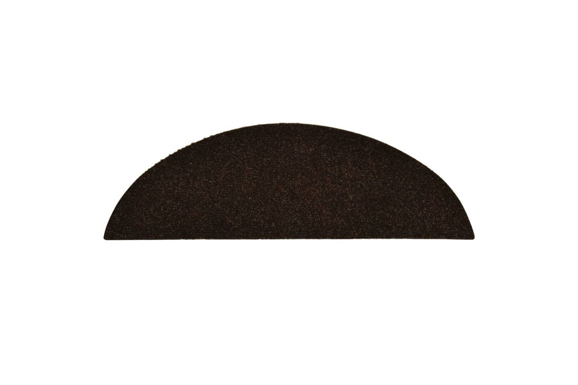 Selvklebende trappematter 5 stk brun 56x17x3 cm nålestempel - Brun - Tekstiler - Tepper & Matter - Spesialmatte - Trappetepper