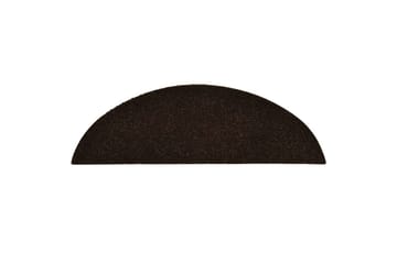 Selvklebende trappematter 5 stk brun 56x17x3 cm nålestempel - Brun - Tekstiler - Tepper & Matter - Spesialmatte - Trappetepper