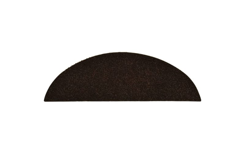 Selvklebende trappematter 5 stk brun 56x17x3 cm nålestempel - Brun - Tekstiler - Tepper & Matter - Spesialmatte - Trappetepper