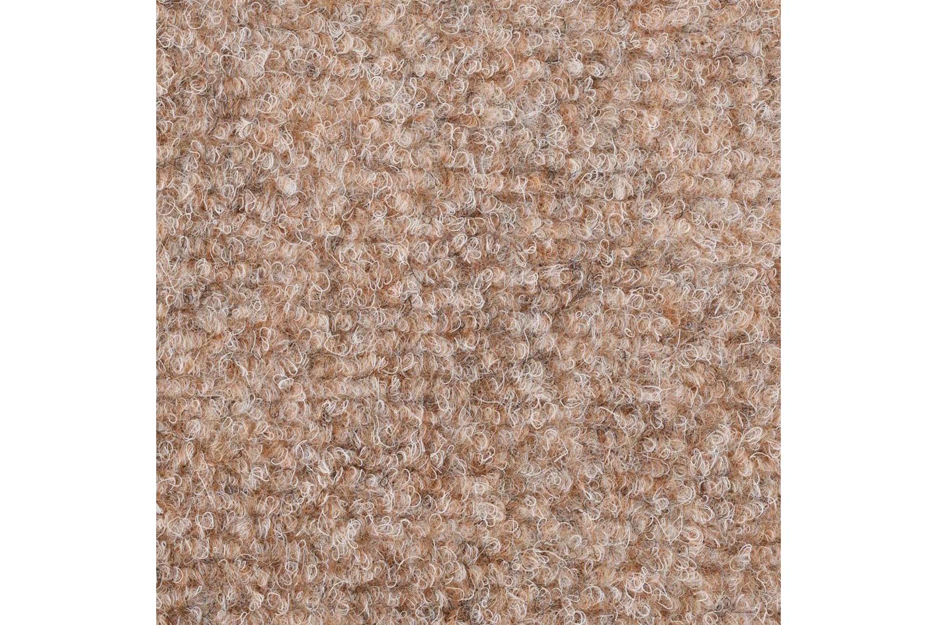 Selvklebende trappematter 5 stk brun 65x21x4 cm nålestempel - Brun - Tekstiler - Tepper & Matter - Spesialmatte - Trappetepper