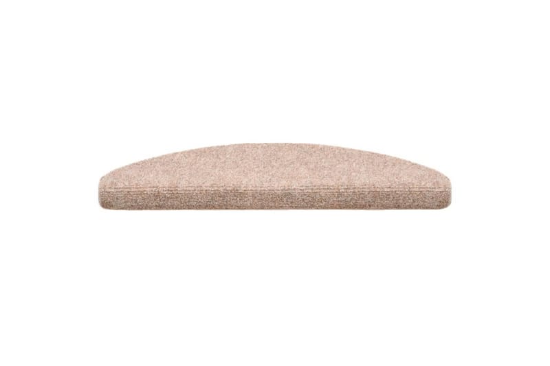 Selvklebende trappematter 5 stk brun 65x21x4 cm nålestempel - Brun - Tekstiler - Tepper & Matter - Spesialmatte - Trappetepper