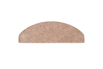Selvklebende trappematter 5 stk brun 65x21x4 cm nålestempel - Brun - Tekstiler - Tepper & Matter - Spesialmatte - Trappetepper