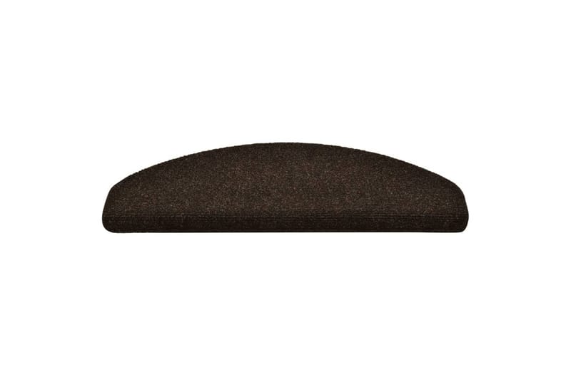 Selvklebende trappematter 5 stk brun 65x21x4 cm nålestempel - Brun - Tekstiler - Tepper & Matter - Spesialmatte - Trappetepper