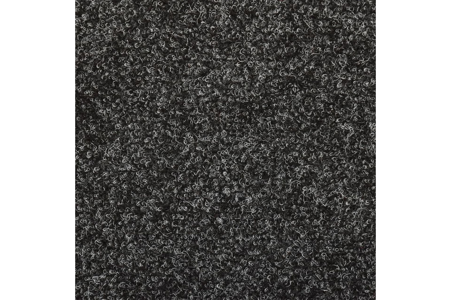 Selvklebende trappematter 5 stk grå 65x25 cm nålestempel - Grå - Tekstiler - Tepper & Matter - Spesialmatte - Trappetepper