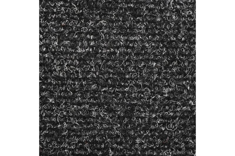 Selvklebende trappematter 5 stk mørkegrå 65x21x4 cm - Grå - Trappetepper