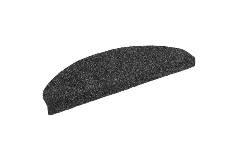Selvklebende trappematter 5 stk mørkegrå 65x21x4 cm - Grå - Tekstiler - Tepper & Matter - Spesialmatte - Trappetepper