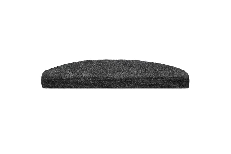 Selvklebende trappematter 5 stk mørkegrå 65x21x4 cm - Grå - Tekstiler - Tepper & Matter - Spesialmatte - Trappetepper