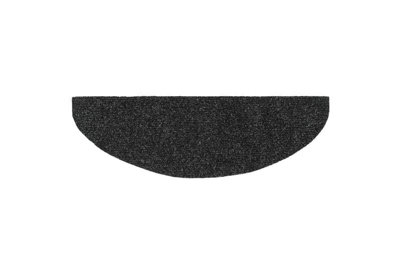 Selvklebende trappematter 5 stk mørkegrå 65x21x4 cm - Grå - Tekstiler - Tepper & Matter - Spesialmatte - Trappetepper