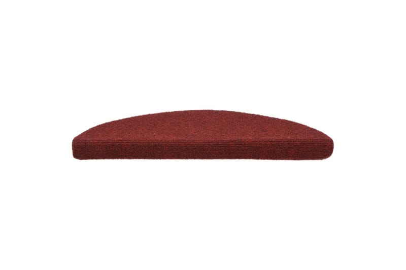 Selvklebende trappematter 5 stk rød 56x17x3 cm nålestempel - Rød - Tekstiler - Tepper & Matter - Spesialmatte - Trappetepper