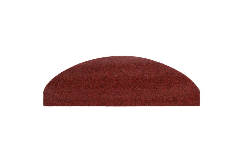 Selvklebende trappematter 5 stk rød 65x21x4 cm nålestempel - Rød - Tekstiler - Tepper & Matter - Spesialmatte - Trappetepper