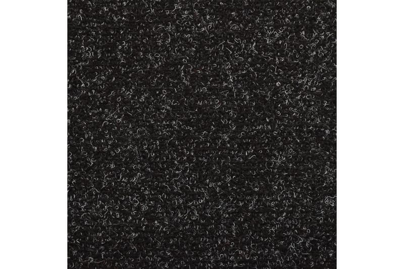 Selvklebende trappematter 5 stk svart 65x25 cm nålestempel - Svart - Trappetepper