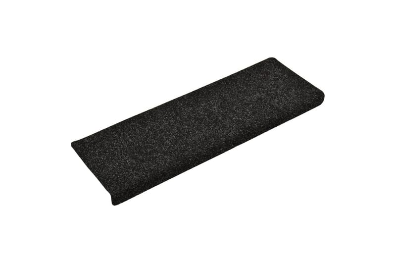 Selvklebende trappematter 5 stk svart 65x25 cm nålestempel - Svart - Tekstiler - Tepper & Matter - Spesialmatte - Trappetepper