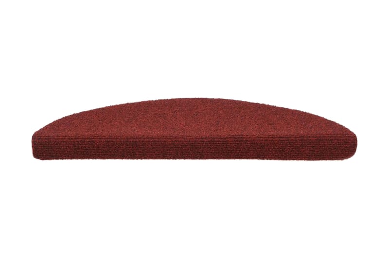 Selvklebende trappematter nålestempel 15 stk 54x16x4 cm rød - Rød - Tekstiler - Tepper & Matter - Spesialmatte - Trappetepper