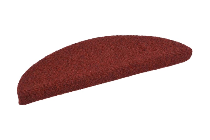 Selvklebende trappematter nålestempel 15 stk 54x16x4 cm rød - Rød - Tekstiler - Tepper & Matter - Spesialmatte - Trappetepper