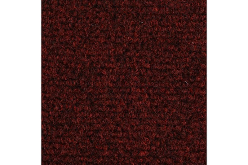 Selvklebende trappematter nålestempel 15 stk 54x16x4 cm rød - Rød - Tekstiler - Tepper & Matter - Spesialmatte - Trappetepper