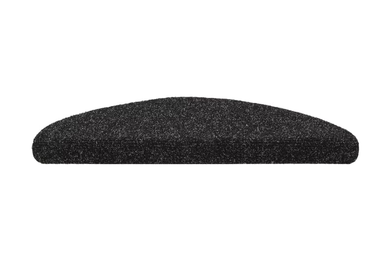 Selvklebende trappematter nålestempel 15 stk 54x16x4cm svart - Svart - Tekstiler - Tepper & Matter - Spesialmatte - Trappetepper