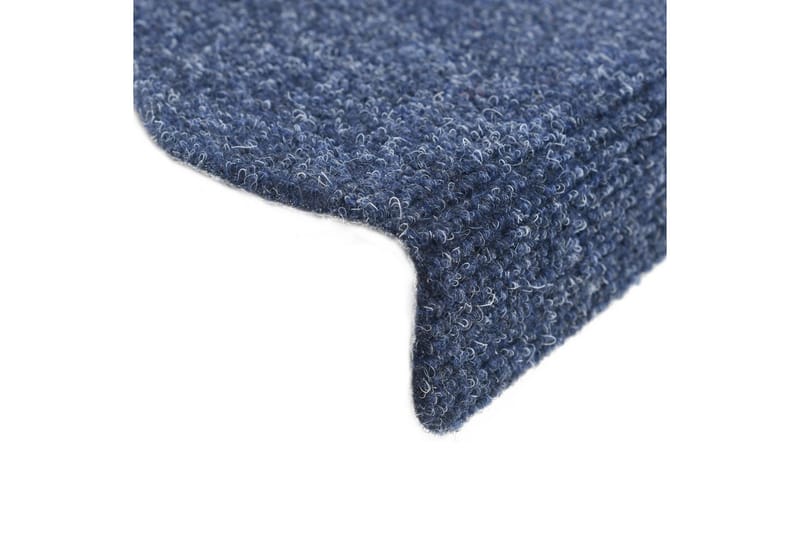 Selvklebende trappematter nålestempel 15 stk 65x21x4 cm blå - Blå - Tekstiler - Tepper & Matter - Spesialmatte - Trappetepper