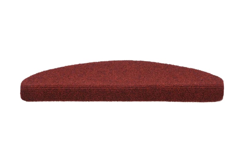 Selvklebende trappematter nålestempel 15 stk 65x21x4cm rød - Rød - Tekstiler - Tepper & Matter - Spesialmatte - Trappetepper