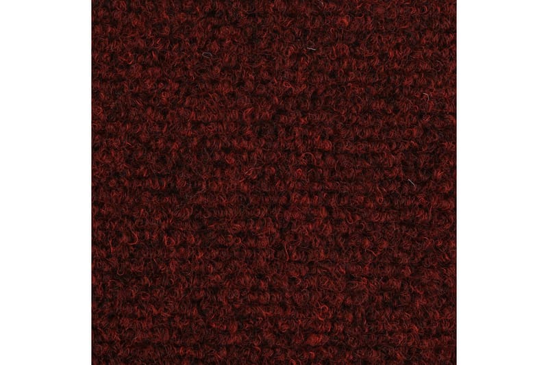 Selvklebende trappematter nålestempel 15 stk 65x21x4cm rød - Rød - Tekstiler - Tepper & Matter - Spesialmatte - Trappetepper