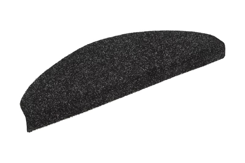 Selvklebende trappematter nålestempel 15 stk 65x21x4cm svart - Svart - Tekstiler - Tepper & Matter - Spesialmatte - Trappetepper