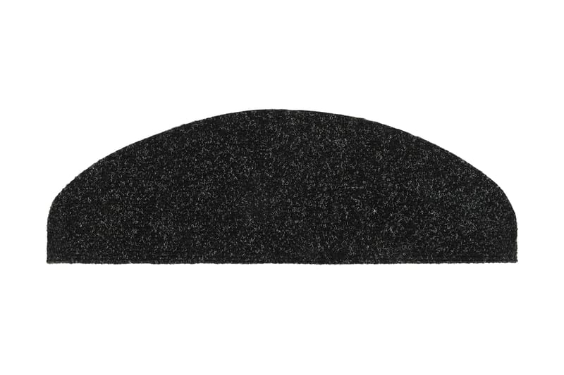 Selvklebende trappematter nålestempel 15 stk 65x21x4cm svart - Svart - Tekstiler - Tepper & Matter - Spesialmatte - Trappetepper