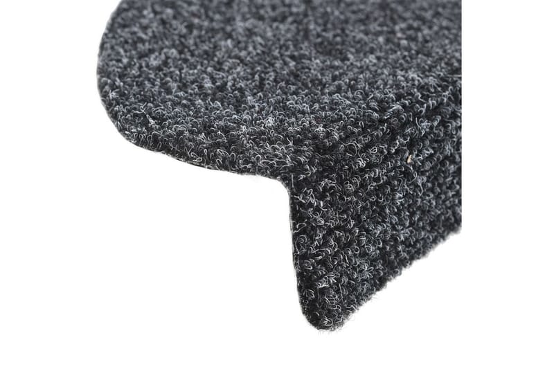 Selvklebende trappematter nålestempel 15stk 54x16x4cm grå - Mørkegrå - Tekstiler - Tepper & Matter - Spesialmatte - Trappetepper