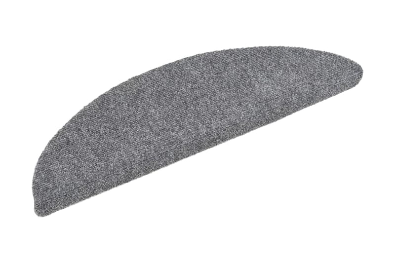 Selvklebende trappematter nålestempel 15stk 54x16x4cm lysgrå - Lysegrå - Tekstiler - Tepper & Matter - Spesialmatte - Trappetepper