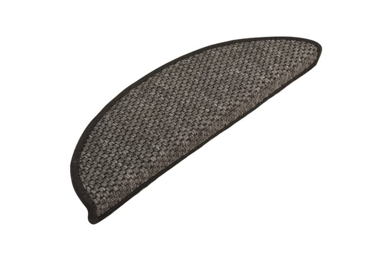 Selvklebende trappematter sisal 15 stk 56x20 cm antrasitt - Antrasittgrå - Tekstiler - Tepper & Matter - Spesialmatte - Trappetepper