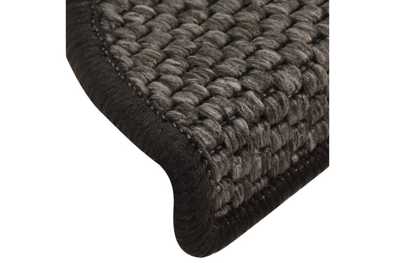 Selvklebende trappematter sisal 15 stk 56x20 cm antrasitt - Antrasittgrå - Tekstiler - Tepper & Matter - Spesialmatte - Trappetepper