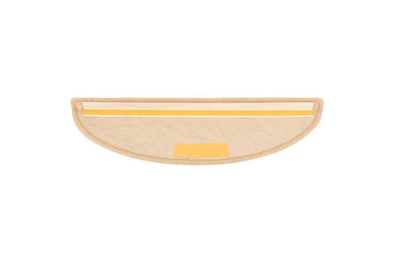 Selvklebende trappematter sisal 15 stk 56x20 cm lys beige - Beige - Tekstiler - Tepper & Matter - Spesialmatte - Trappetepper