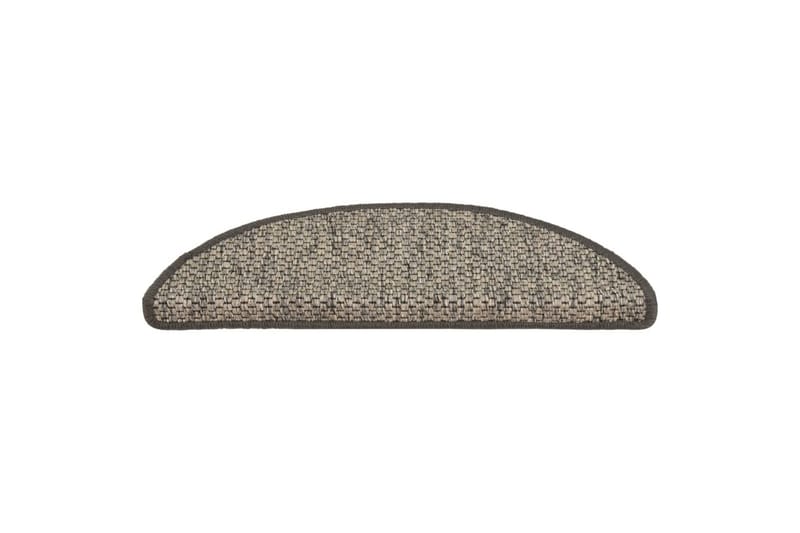 Selvklebende trappematter sisal 15 stk 65x25 cm antrasitt - Antrasittgrå - Tekstiler - Tepper & Matter - Spesialmatte - Trappetepper
