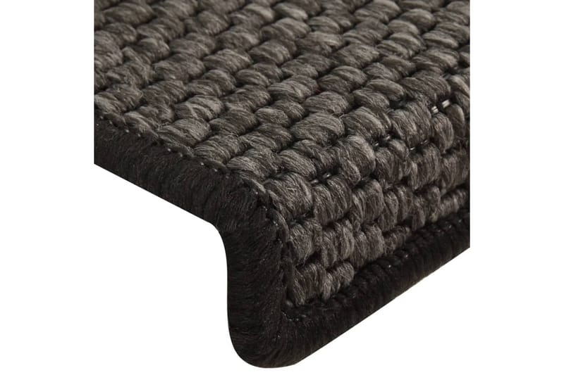 Selvklebende trappematter sisal 15 stk 65x25 cm antrasitt - Antrasittgrå - Tekstiler - Tepper & Matter - Spesialmatte - Trappetepper
