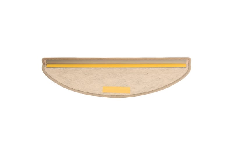 Selvklebende trappematter sisal 15 stk 65x25 cm mørk beige - Beige - Tekstiler - Tepper & Matter - Spesialmatte - Trappetepper