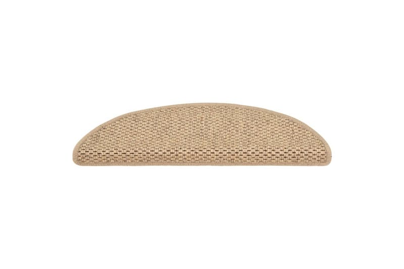 Selvklebende trappematter sisal-utseende 15 stk 56x20cm - Brun - Tekstiler - Tepper & Matter - Spesialmatte - Trappetepper