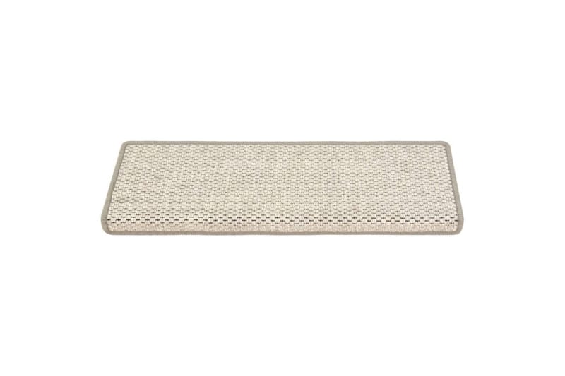 Selvklebende trappematter sisal-utseende 15 stk 65x25 cm - Beige - Tekstiler - Tepper & Matter - Spesialmatte - Trappetepper