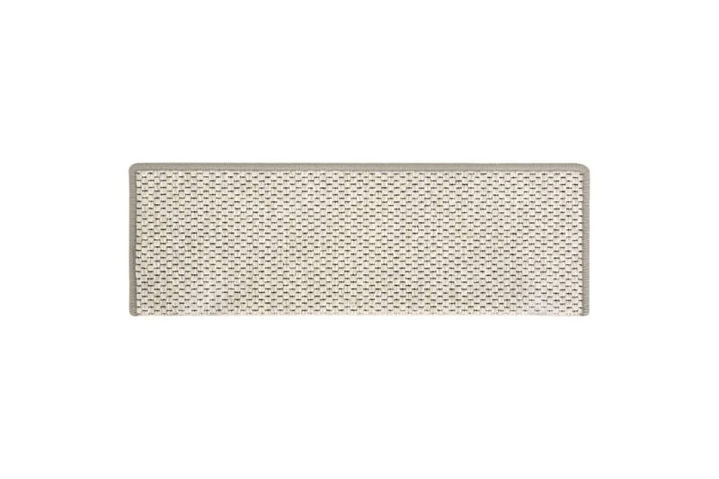 Selvklebende trappematter sisal-utseende 15 stk 65x25 cm - Beige - Tekstiler - Tepper & Matter - Spesialmatte - Trappetepper
