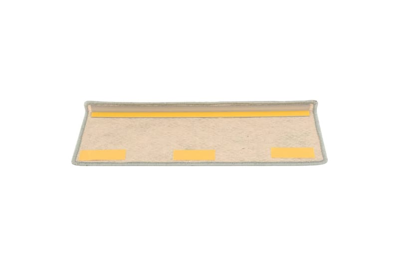 Selvklebende trappematter sisal-utseende 15 stk 65x25 cm grå - Grå - Tekstiler - Tepper & Matter - Spesialmatte - Trappetepper