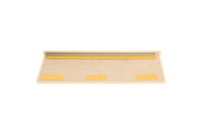 Selvklebende trappematter sisal-utseende 15stk 65x25cm - Krem - Tekstiler - Tepper & Matter - Spesialmatte - Trappetepper