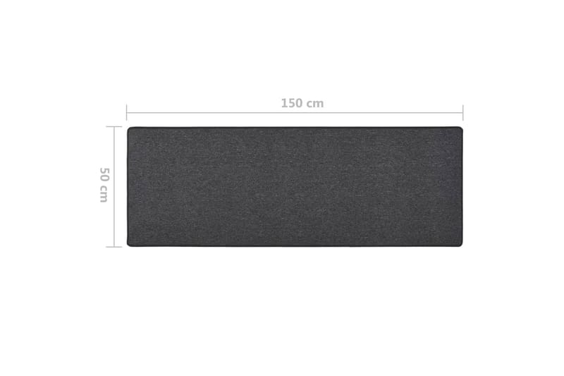 Teppeløper antrasitt 50x150 cm - Antrasittgrå - Tekstiler - Tepper & Matter - Spesialmatte - Trappetepper