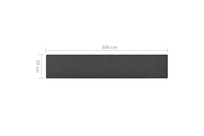 Teppeløper i antrasitt 50x300 cm - Antrasittgrå - Tekstiler - Tepper & Matter - Spesialmatte - Trappetepper