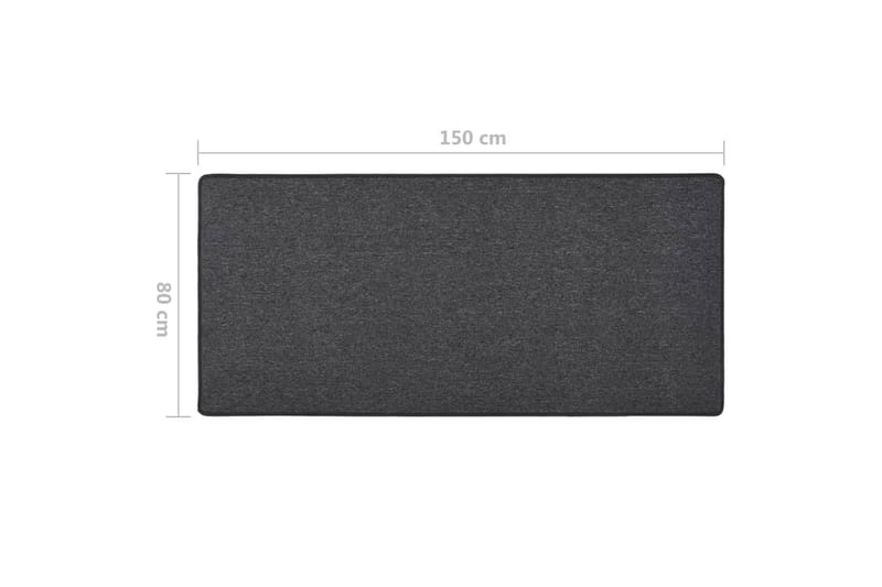 Teppeløper i antrasitt 80x150 cm - Antrasittgrå - Tekstiler - Tepper & Matter - Spesialmatte - Trappetepper
