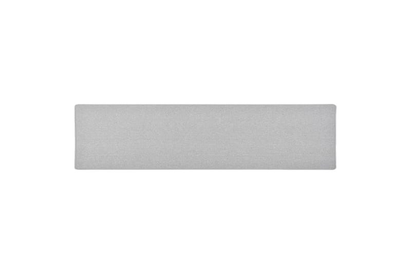 Teppeløper lysegrå 50x200 cm - Grå - Tekstiler - Tepper & Matter - Spesialmatte - Trappetepper